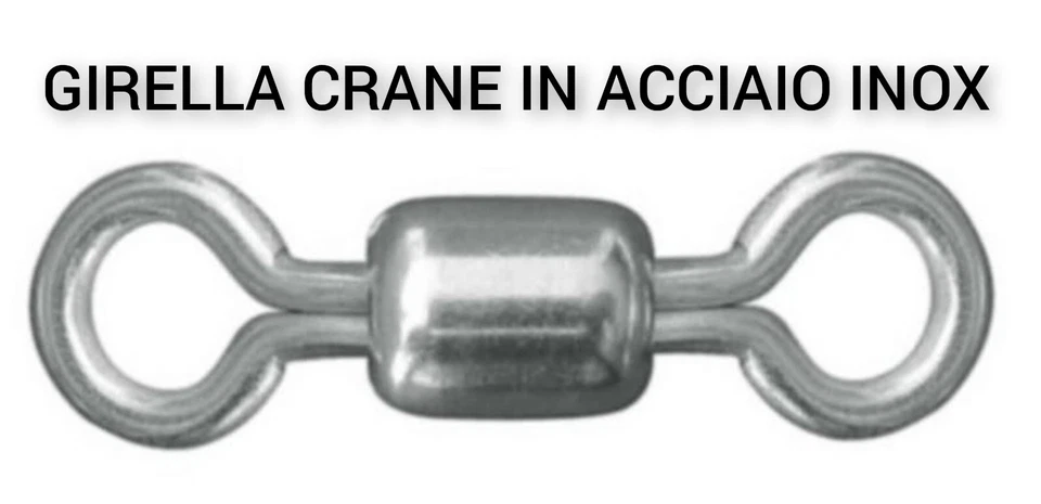 TERMINALE ACCIAIO TRAINA VIVO PERSONALIZZATO 2 AMI SCORREVOLE PESCA PESCE SERRA - Immagine 3 di 4