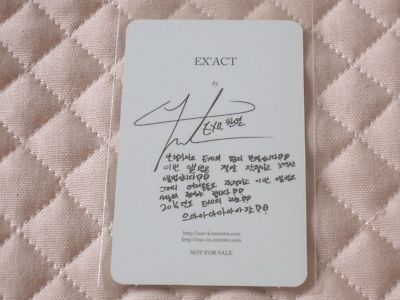 EXO 3rd Album EX'ACT Lucky One Ver. Monster Ver. Photocard *READ