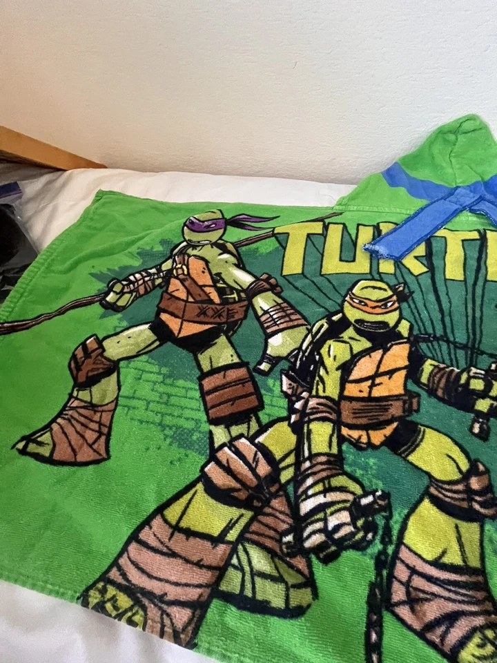 Полотенце для ванны с капюшоном Teenage Mutant Ninja Turtles Nickelodeon LEONARDO TMNT - Изображение 4 из 4