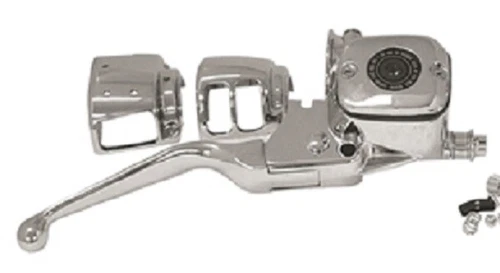 Chrome Front Brake Master Cylinder 11/16" Dual Disc 96-06 Harley 45013-96 45264