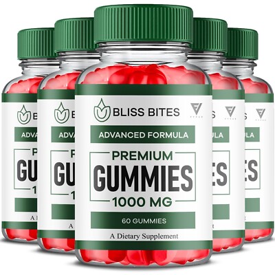 (5 Pack) Bliss Bites Keto ACV, BlissBites Advanced Health Support (300 Gummies)