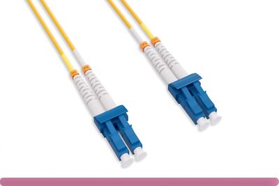OS2 Short Boot 9/125 LC UPC Duplex Single Mode Fiber Optic Cable 25M 75FT