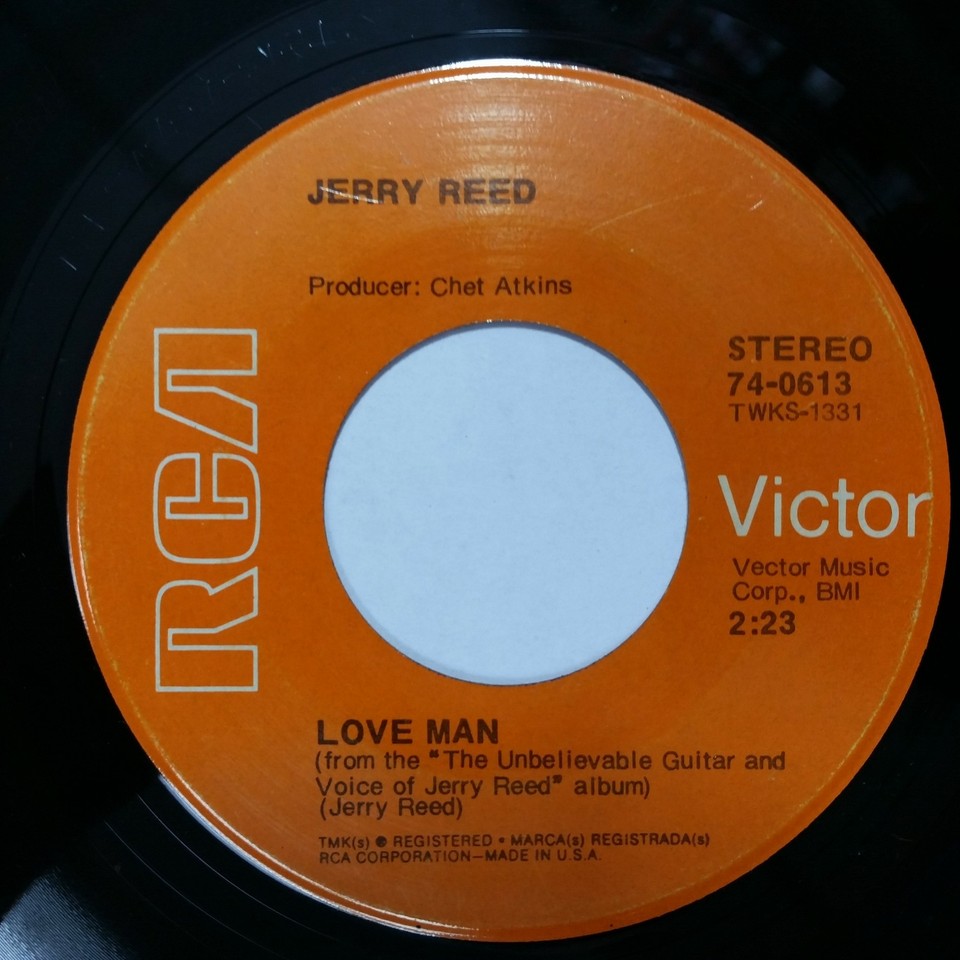 JERRY REED Love Man b/w Another Puff 740613 7