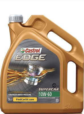 CASTROL EDGE SUPERCAR 10W-60 5 Liter Motor�l BMW , VW, Ferrari