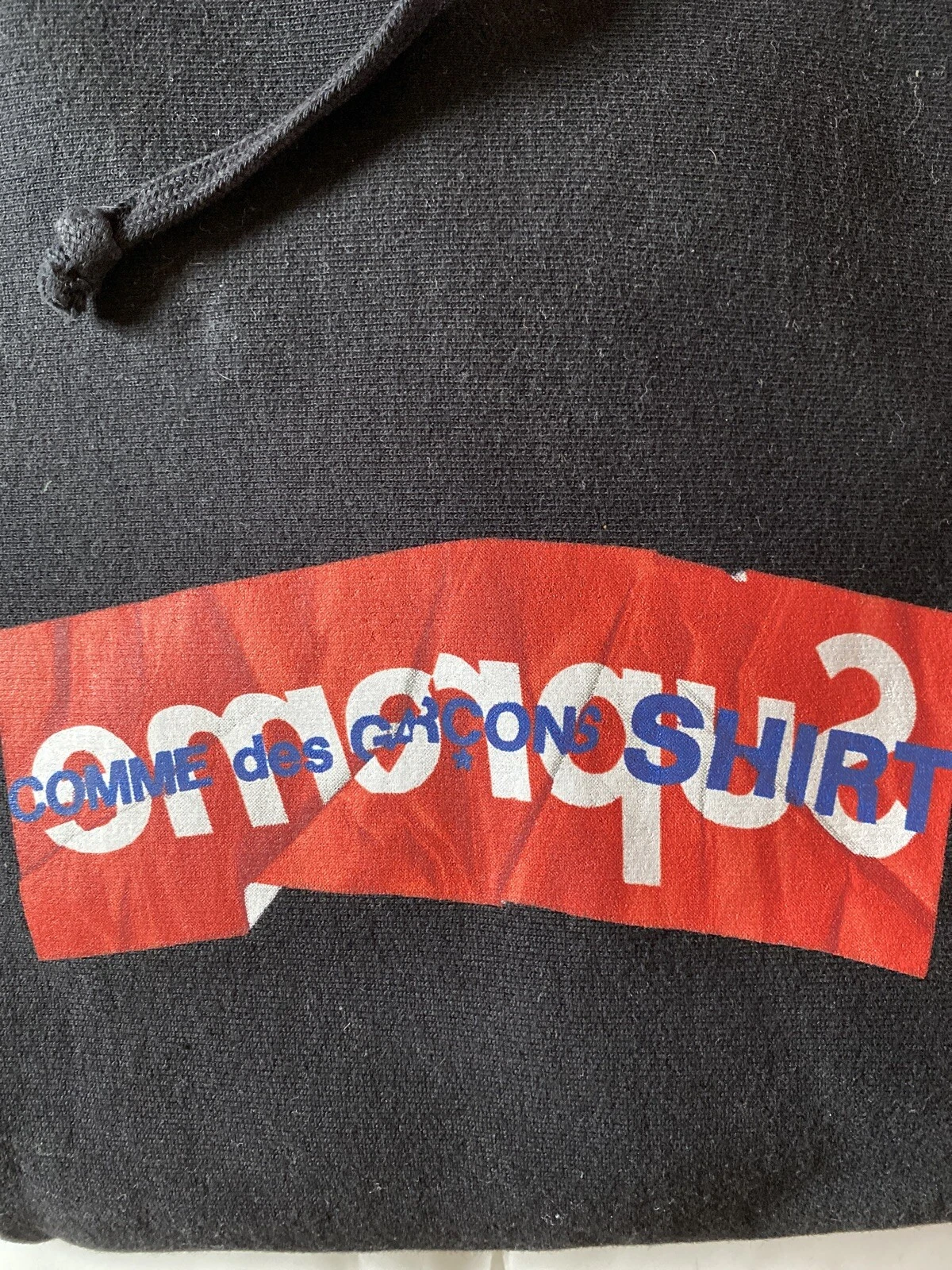 Felpa con cappuccio Supreme Cdg Comme Des Garcons larga