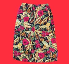     REQUIREMENTS ... Vintage Fall  Floral Skirt ... Petite Size M     
