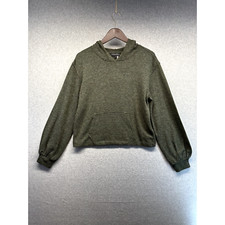 1. State Womens Hoodie Sweatshirt Size Medium Green with Pocket