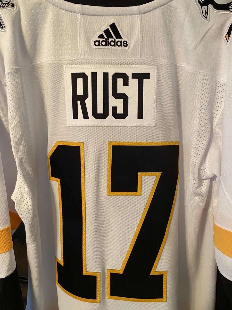 Pittsburgh Penguins No17 Bryan Rust White/Pink Fashion Womens Jersey