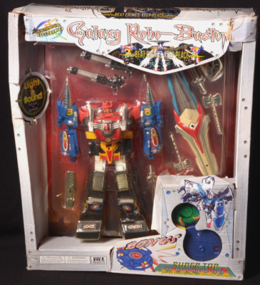 Galaxy Robo Buster Beat Crimes Keep Peace Super Top New In Damaged Box 2003