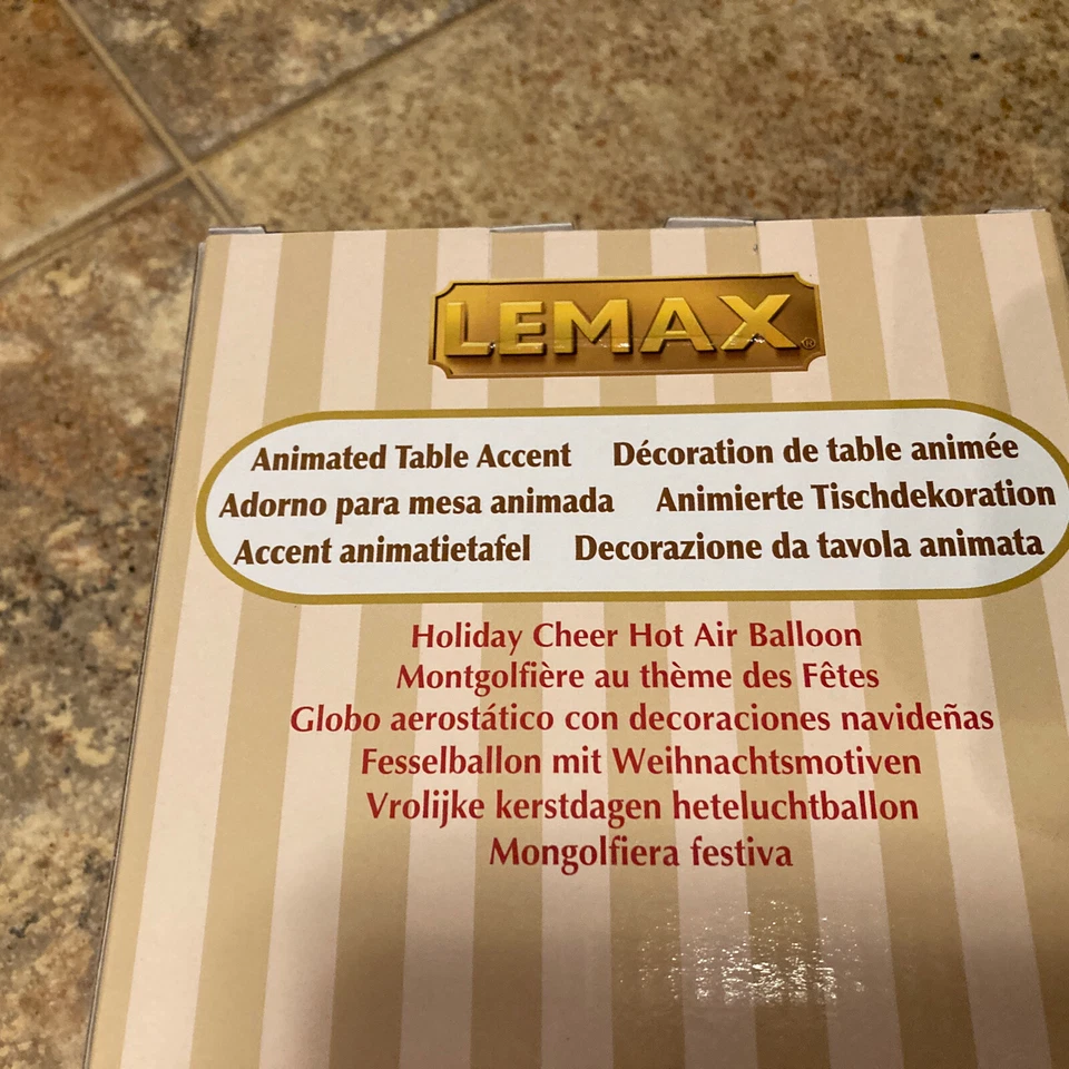 LEMAX Holiday Cheer Hot Air Balloon-animated Holiday Village Train Accent - Image 4 of 4