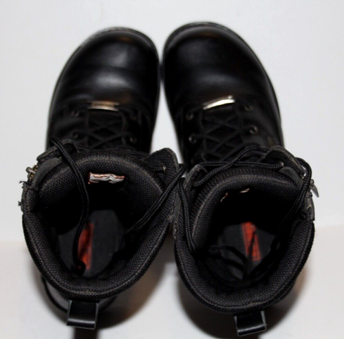 Herren Harley-Davidson Motorradstiefel 91542 schwarz Leder seitlicher Reißverschluss & Spitze Gr. 10 - Bild 12 von 13