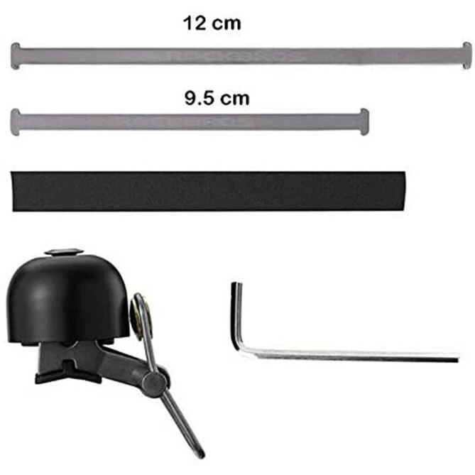 ROCKBROS Bicicleta Vintage Clásico Manillar Anillo Bicicleta Retro Campana Plata Brillante Foto 4 de 4