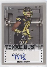 2015 Leaf US Army All-American Bowl Tenacious D Silver 8/25 Mekhi Brown Auto 1s8