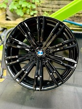 4x GENUINE BMW 18" Alloy Wheels 3,4 series M Sport 790m G20 G21 G22 GLOSS BLACK
