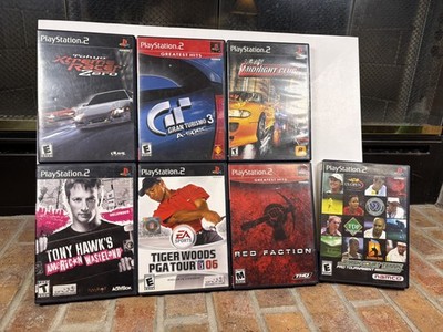 PS2 Game Lot (7) | Gran Turismo Tokyo Xtreme Racer Midnight Club Tony Hawk