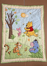 Winnie the Pooh Crib Blanket Comforter Tigger Piglet Eeyore REVERSIBLE Unisex