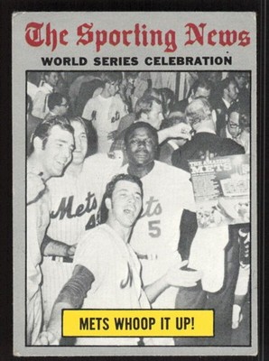 1970 TOPPS WHOOP IT UP! 310 VG WORLD SERIES CELEBRATION BASEBALL NEW YORK METS