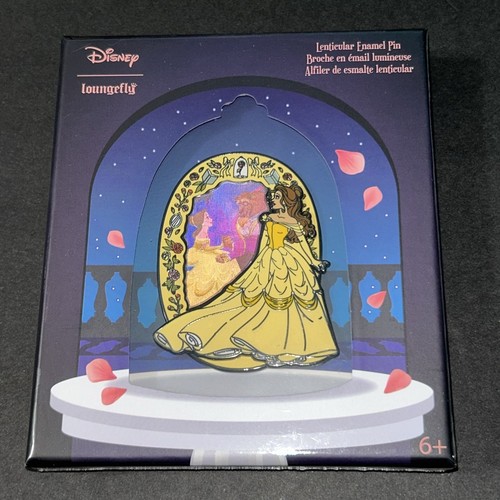 Loungefly Beauty and The Beast Belle Lenticular 3 Inch Collector Box Pin