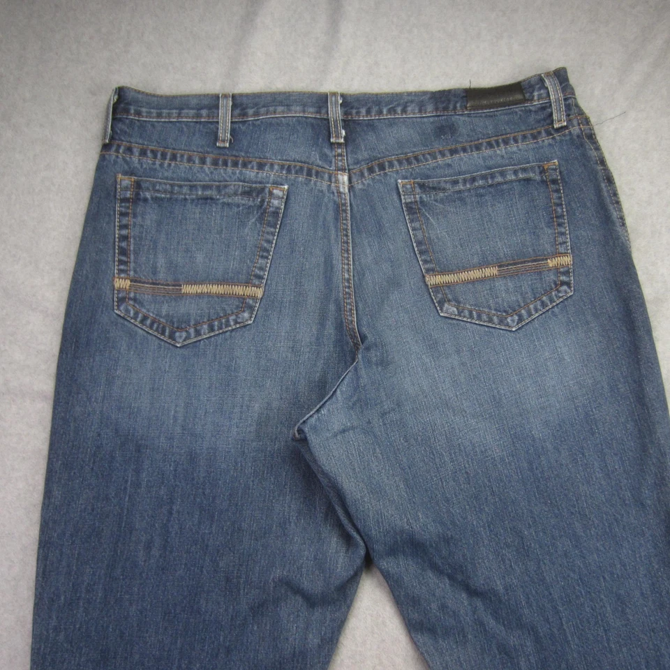 Мужские джинсы Cinch Garth Brooks Sevens 40x32 синие свободного покроя вестерн - Изображение 4 из 4