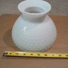Vintage Milk Glass Hobnail Lamp Shade White Glass Replacement 10” Wide