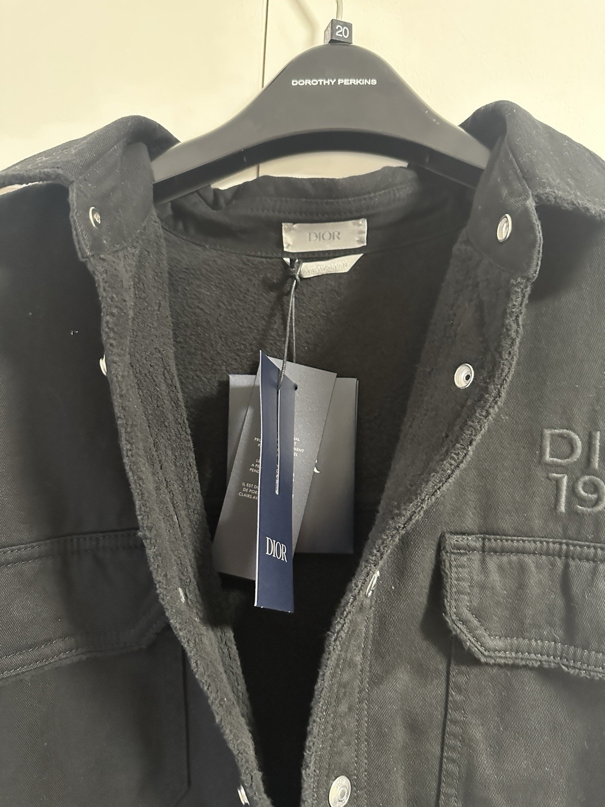 Christian Dior 1947 Black Denim Overshirt Jacket Size 42 NEW RRP £1700 image 7