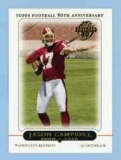 2005 topps Jason Campbell football card # 412 redskins rookie rc. rookie card picture