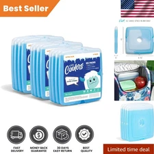 Durable Reusable Ice Packs - 12 Pack for Lunch Boxes & Coolers, Non-Toxic