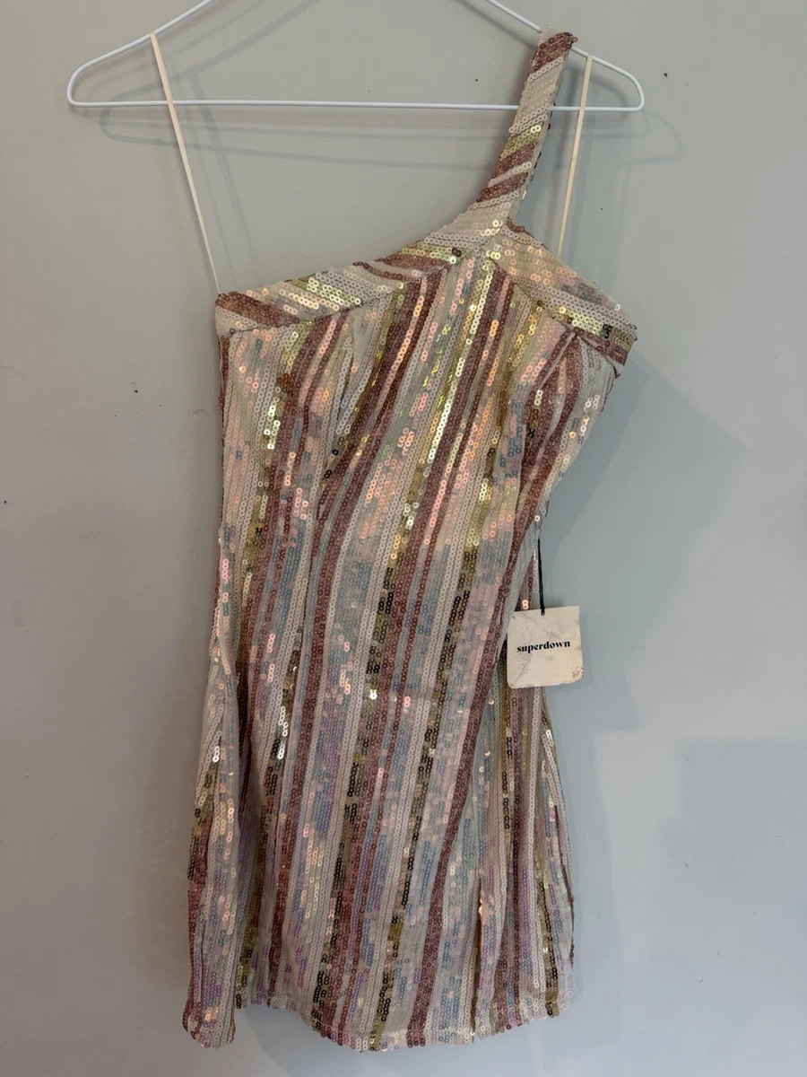 ebay one shoulder dress Sequin One Shoulder Dresses for Women for sale