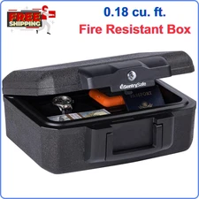 SentrySafe 1200 Fireproof Box Safe With Key Lock 0.18 cu. ft., Carrying Handle