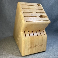WÜSTHOF Knife Block 17-slot Solid Wood Storage *BLOCK ONLY* EUC