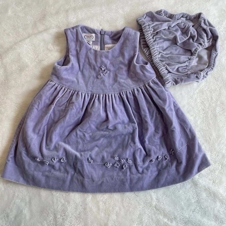 Robe Fille Talbots Kids Taille 12 - Coton Gaufré Noir Brodé Blanc - Été - Occasion TB
