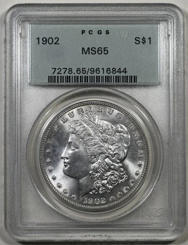 1902 Morgan Silver Dollar PCGS MS65 OGH Original Green Holder