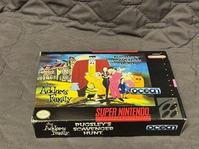The Addams Family Pugsley's Scavenger Hunt   *  Snes Box Only * Original