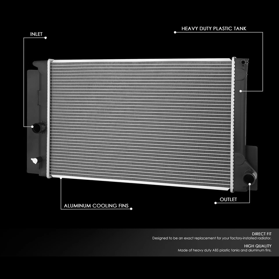 Radiador de aluminio estilo OE para Toyota Corolla iM 2016-2018 Scion iM núcleo 13552 Foto 2 de 4