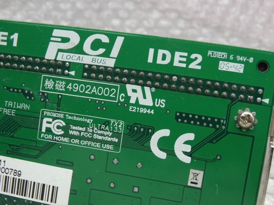 Promise Technology Ultra133 Ultra ATA TX2 IDE 66Mhz PCI Controller Card - Image 3 of 4