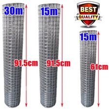 DayPlus Welded Wire Mesh 915mm X 15m/30m Hot-dipped Galvanized Fencing Anti-rust