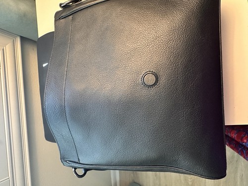 Coach Houston Map- Smooth Calf Leather Messenger Bag - Black - F68015 - NWT