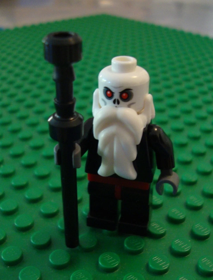 Lego Castle Skeleton Wise Man Minifig Wizard City Town