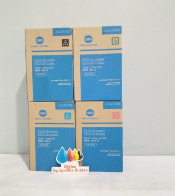 Konica Minolta TNP79 Complete Toner Set Yellow Magenta Cyan Black
