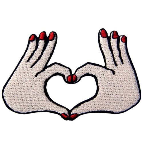 Embroidered Patches Iron Sew On logo patch f jeans Badges appliques Love hearts - Picture 21 of 74