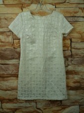 *Women's Xhilaration Cream  Back Zipper Dress - Sz Small/P S/P