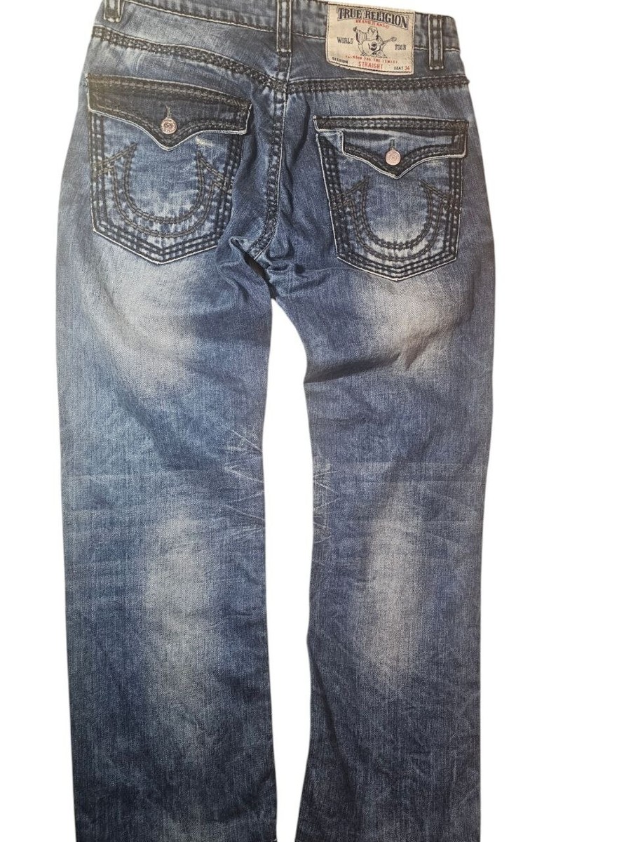 【y2k】TRUE RELIGION WORLD TOUR デニムパンツ 34 true religion jeans mens 34 vintage world tour section