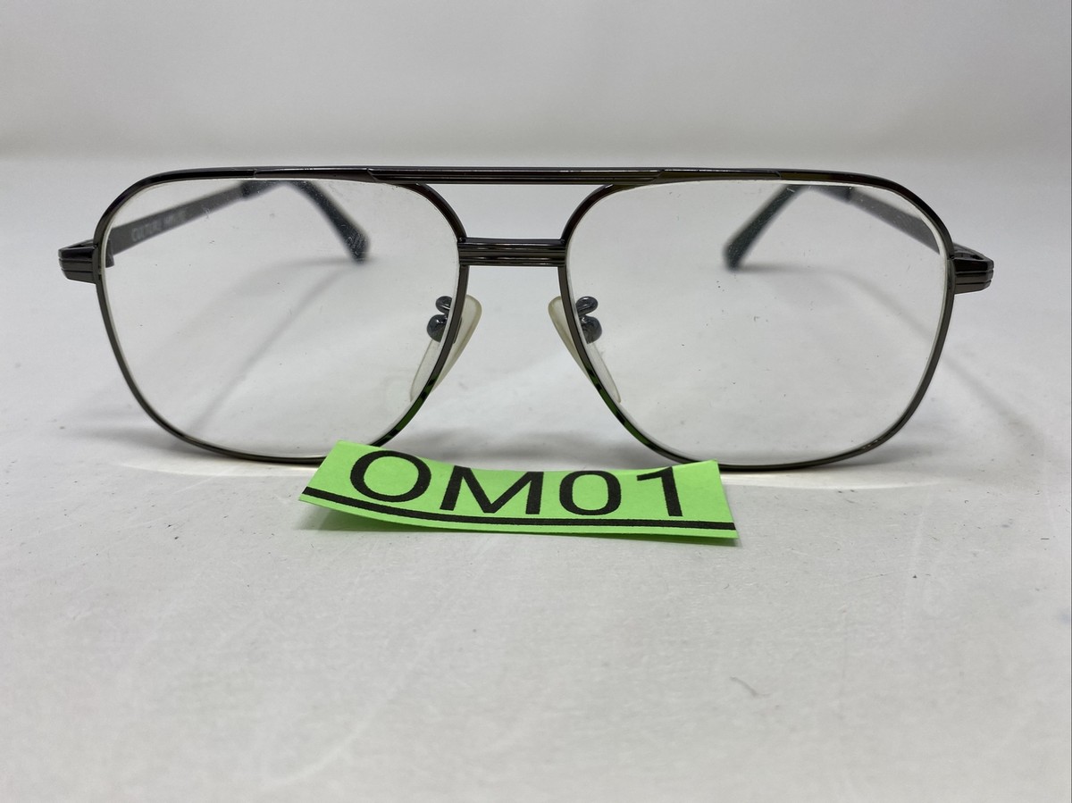 メガネフレーム、ALL TITAN-P Vintage Titan-p All Titan Eyeglasses 54-16 137mm Silver Tone