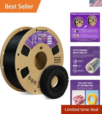 Reliable 95A TPU Filament for 3D Printing - Bubble-Free, 1.75mm, Multiple Colors