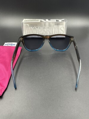 Oakley Frogskin Rootbeer/Cyan Fade w/ Blue Iridium Lenses | eBay