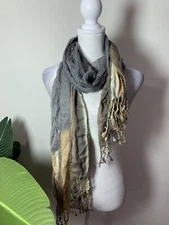 Womens Multicolored Rectangle Scarf, One Size