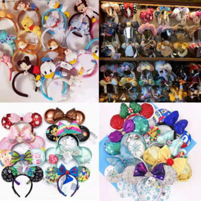 200Styles Disney`Parks Bow Mickey Bow Minnie Maus Ohren Sammlung Stirnband DE