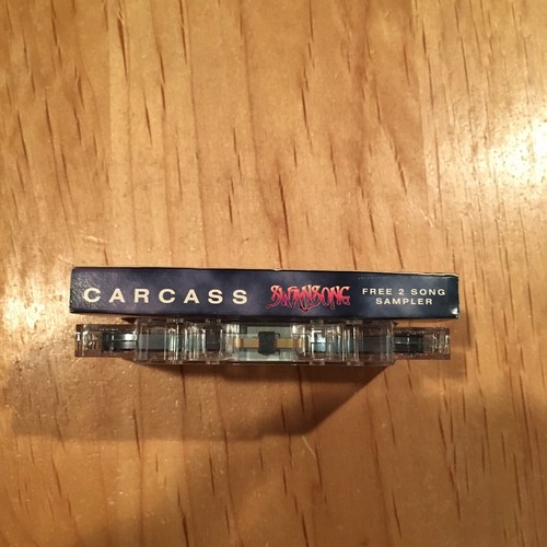 Carcass - Swan Song 2 Song Sampler CASSETTE TAPE US promo exhumed napalm death - Picture 3 of 3