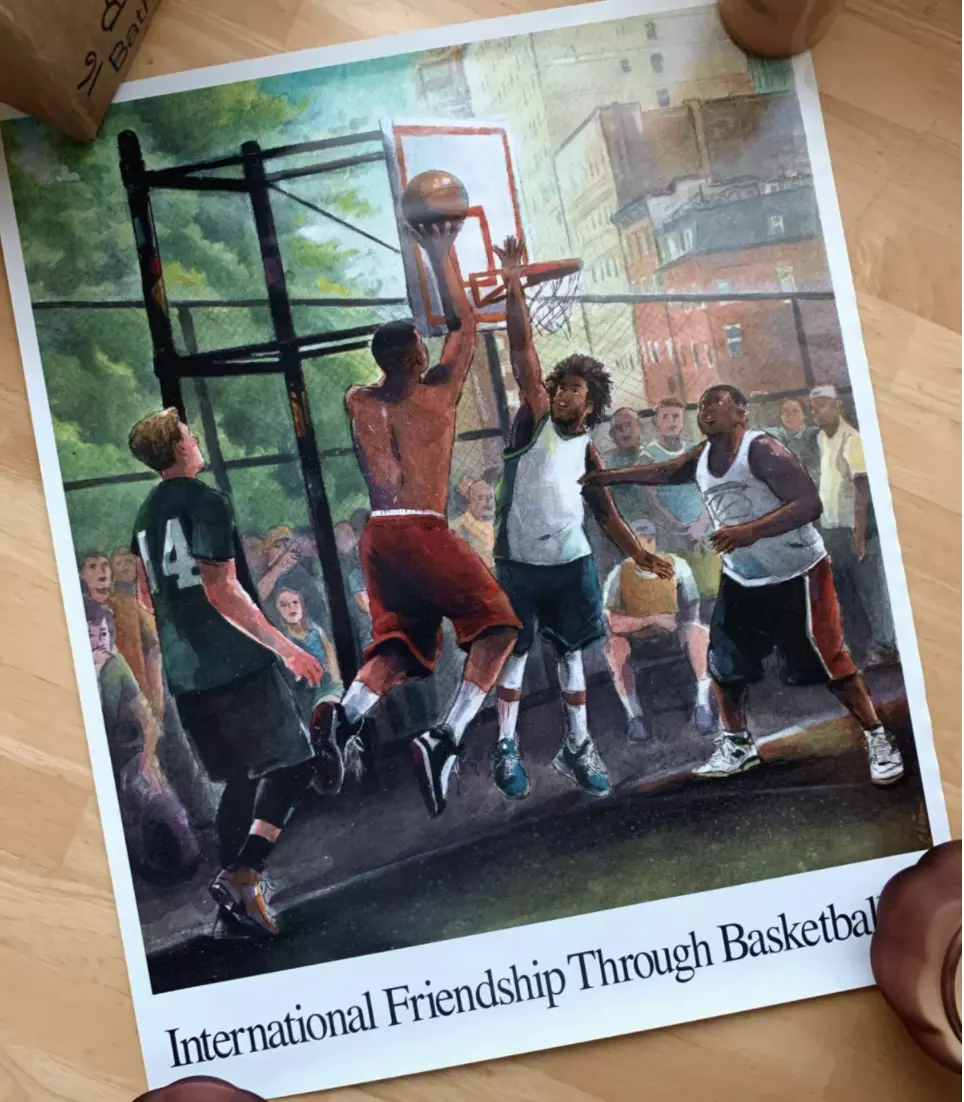 New Balance × Aime Leon Dore International Friendship through basketball  Poster