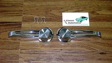 Door Handles Inside Inner Pair w/ Clips Corvair Bel Air Nova Malibu Chevy II 2